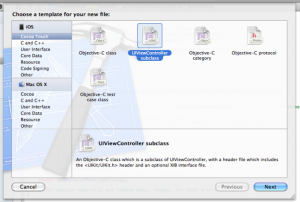 Choosing the File Template